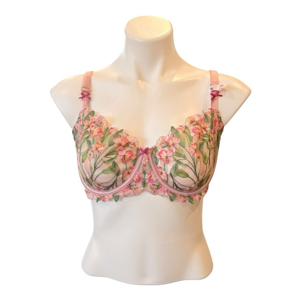 VICTORIA’S SECRET Dream Angels Unlined Balconette Bra Size 38D NEW - Picture 2 of 10